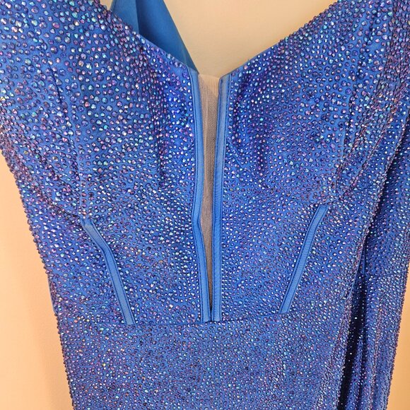 2024 Sherri Hill Royal Blue Prom Dress - Picture 4 of 9